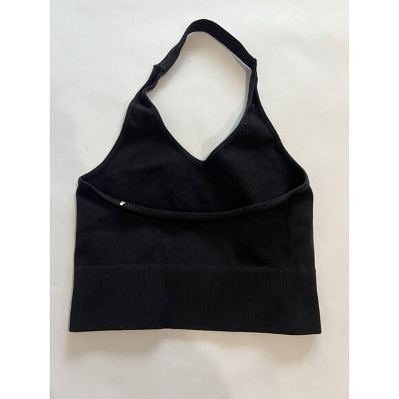 WellBeing + BeingWell Halter Top in Black - Picture 2 of 3